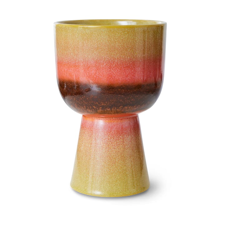 Vaso da fiori retrò Ø16,5 cm - Lime green - HKliving