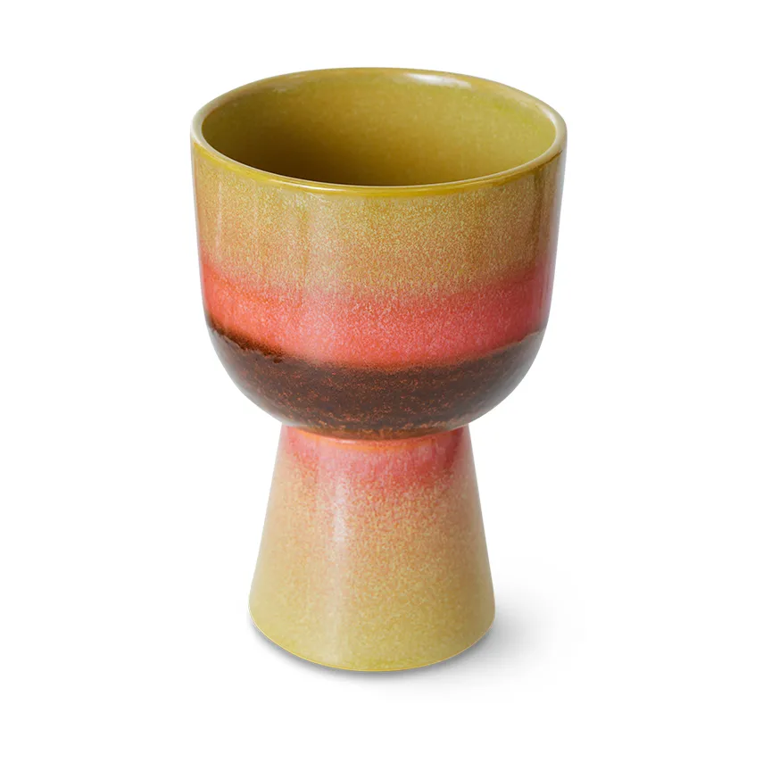 Vaso da fiori retrò Ø16,5 cm, Lime green HKliving