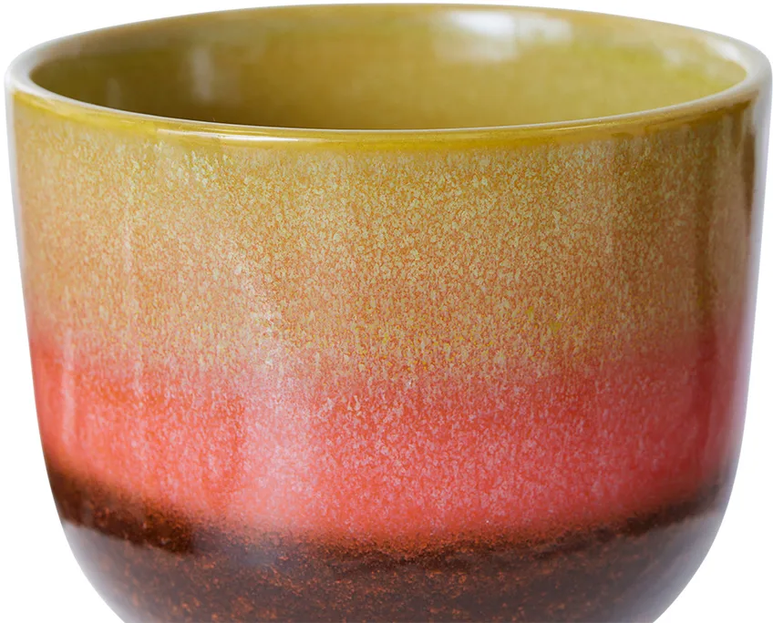 Vaso da fiori retrò Ø16,5 cm, Lime green HKliving