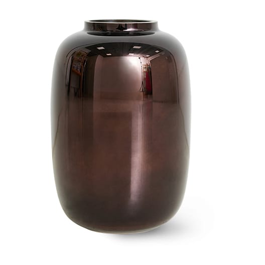 Vaso in vetro Hkliving chrome 20,2 cm - Brown metallic - HKliving