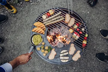 BOWL 57 focolare - Nero-argento, treppiede a stella - Höfats