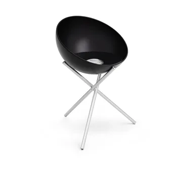 BOWL 57 focolare - Nero-argento, treppiede - Höfats