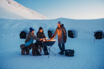 BOWL 57 focolare - Nero-argento, treppiede - Höfats