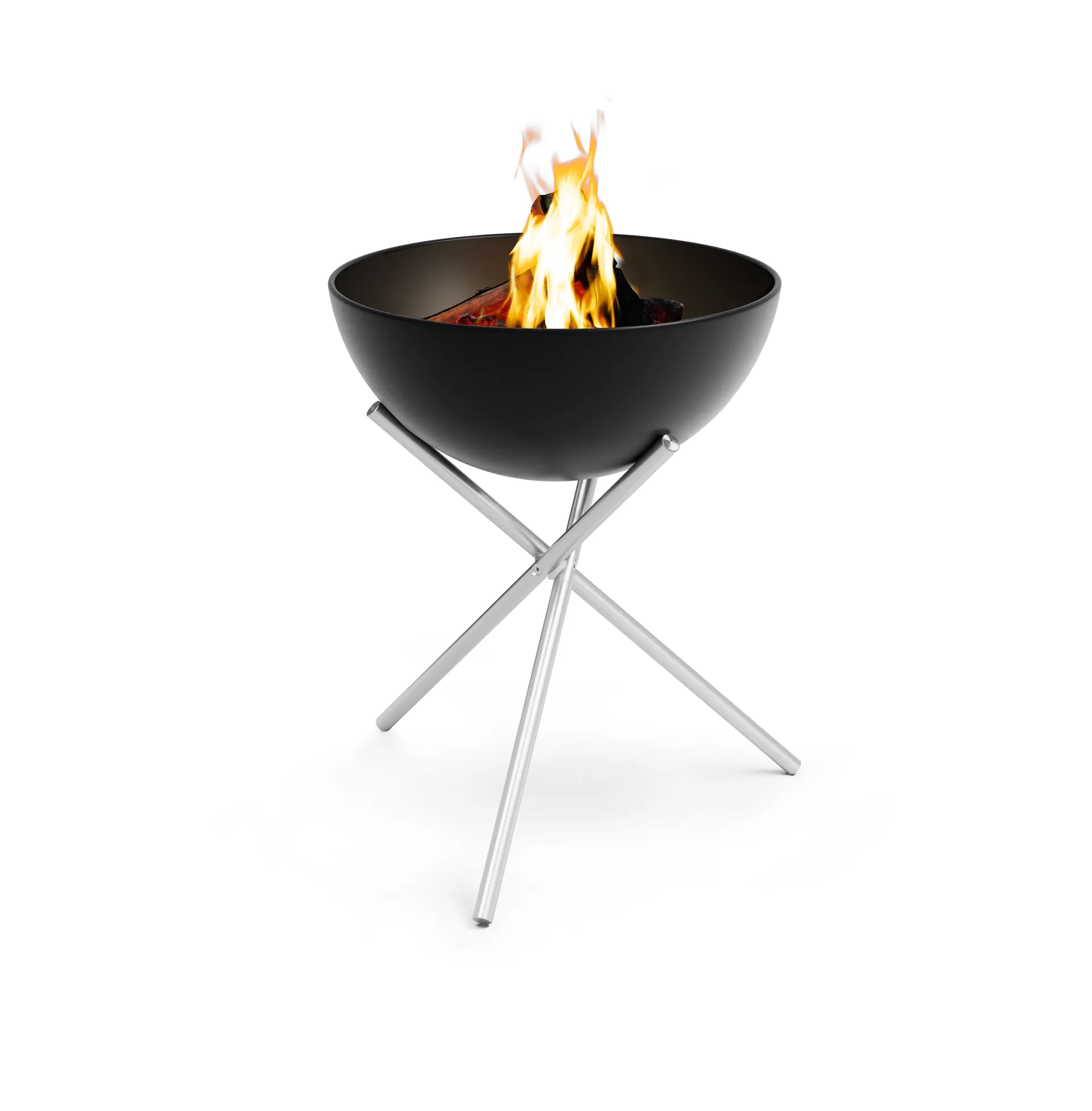 BOWL 57 treppiede, Argento Höfats