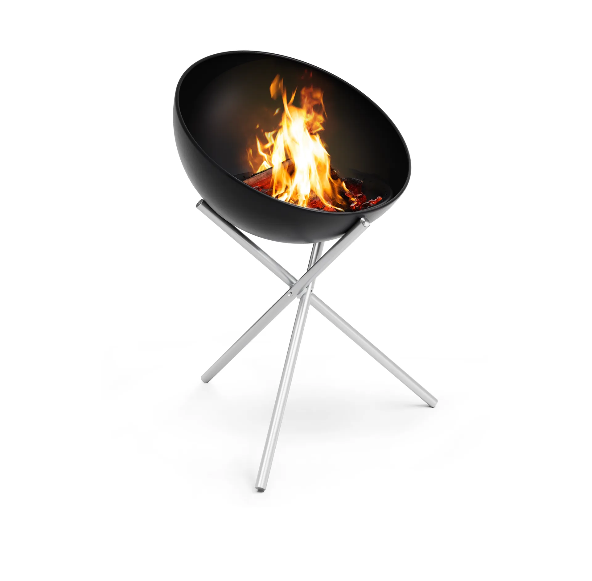 BOWL 57 treppiede, Argento Höfats