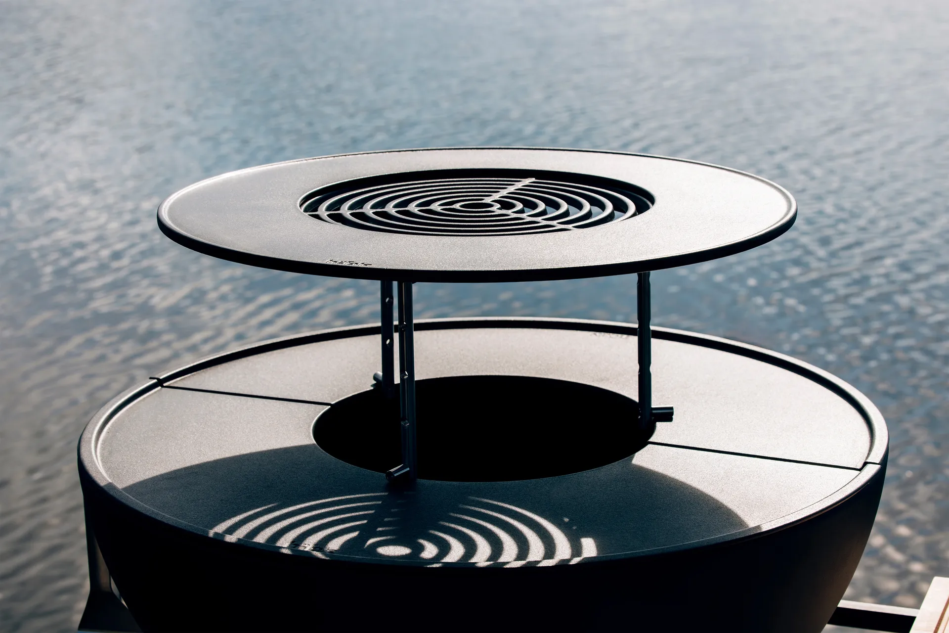 BOWL 70 anello scaldavivande, Nero Höfats