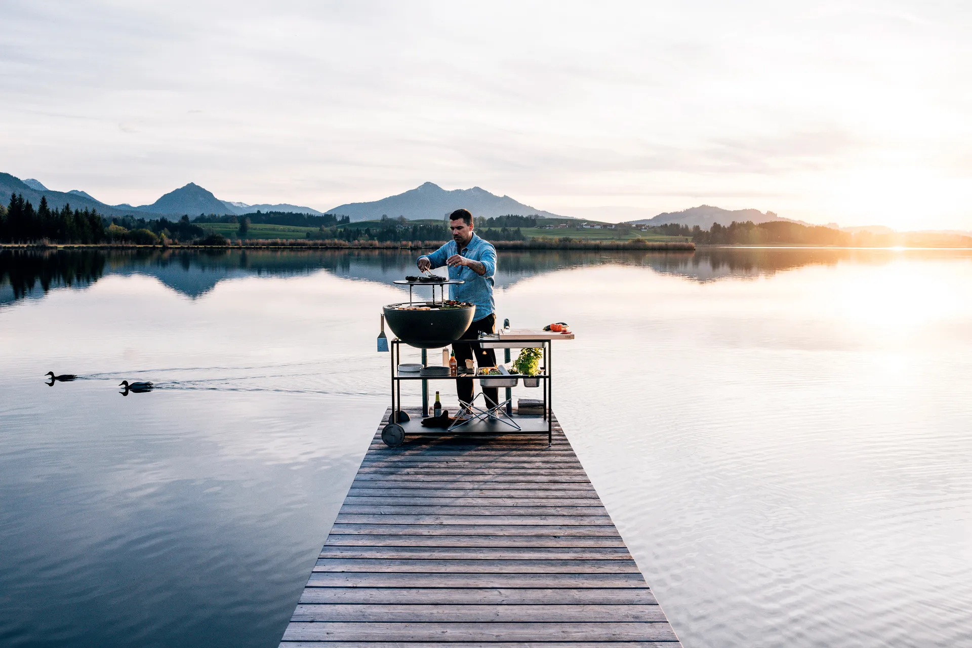 BOWL 70 anello scaldavivande, Nero Höfats