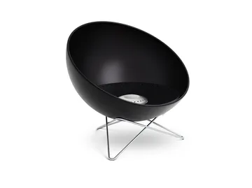 BOWL 70 focolare - Nero-argento, treppiede a stella - Höfats