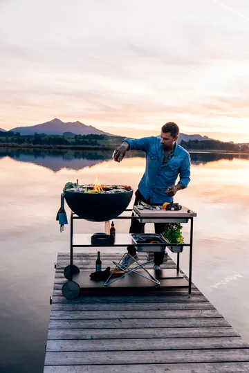 FIRE KITCHEN ruote per cucina da esterno - Nero, confezione da 2 - Höfats