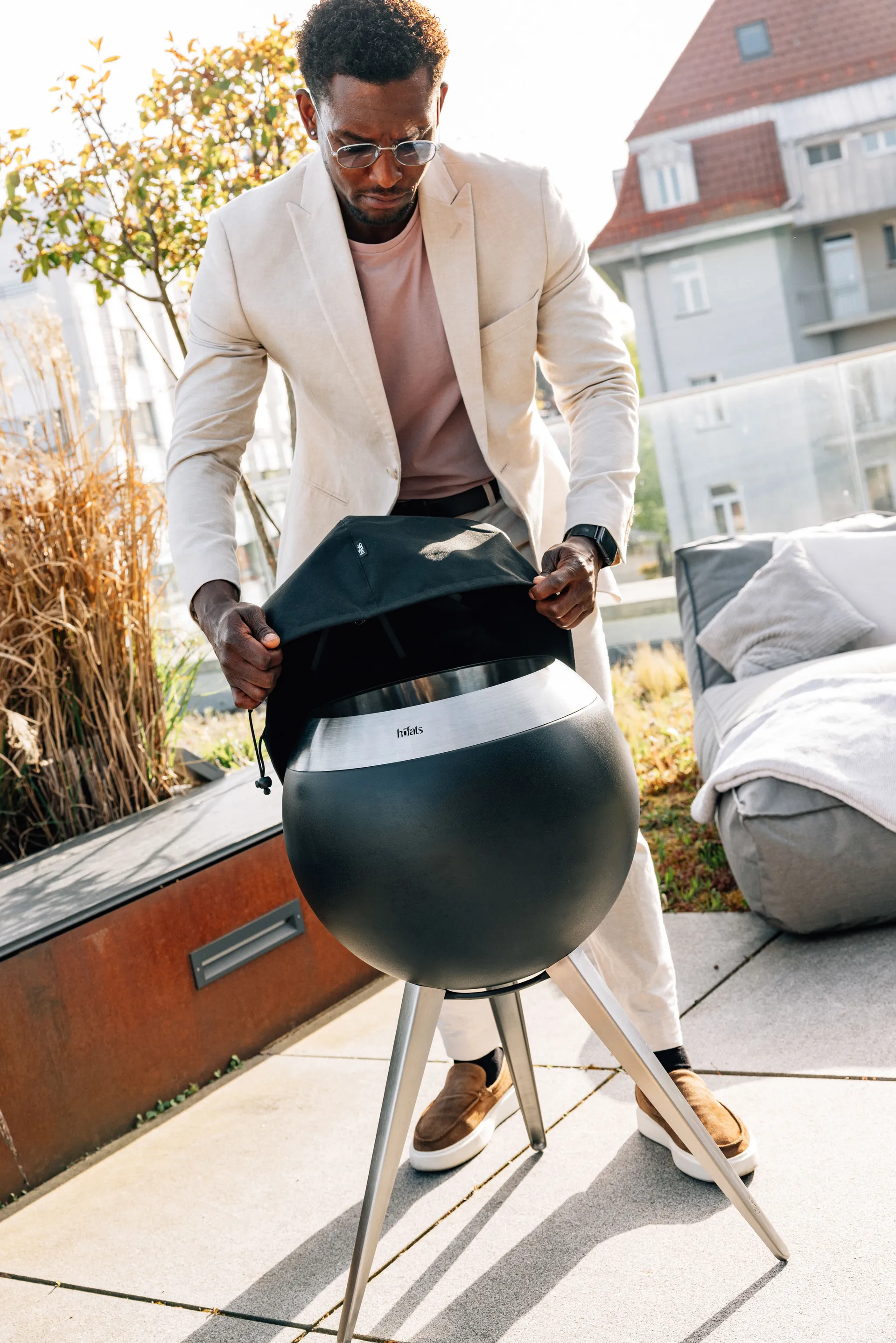 MOON 45 copertura, Nero Höfats