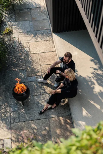 MOON 45 focolare - All black, base basso - Höfats