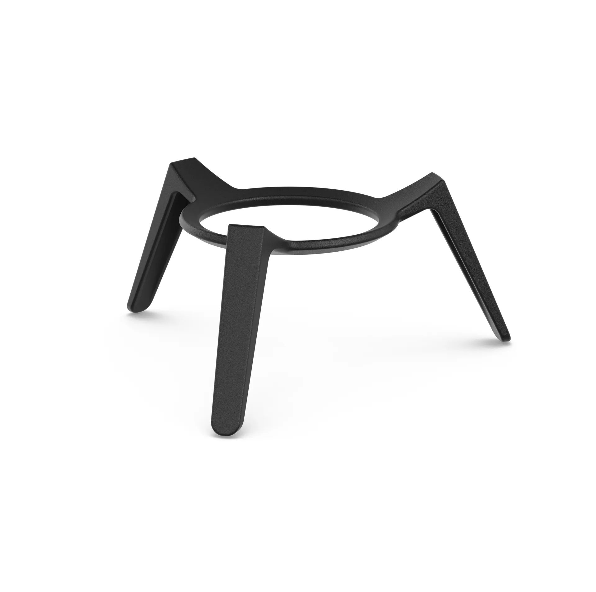 MOON 45 focolare, Nero-argento, cavalletto basso Höfats