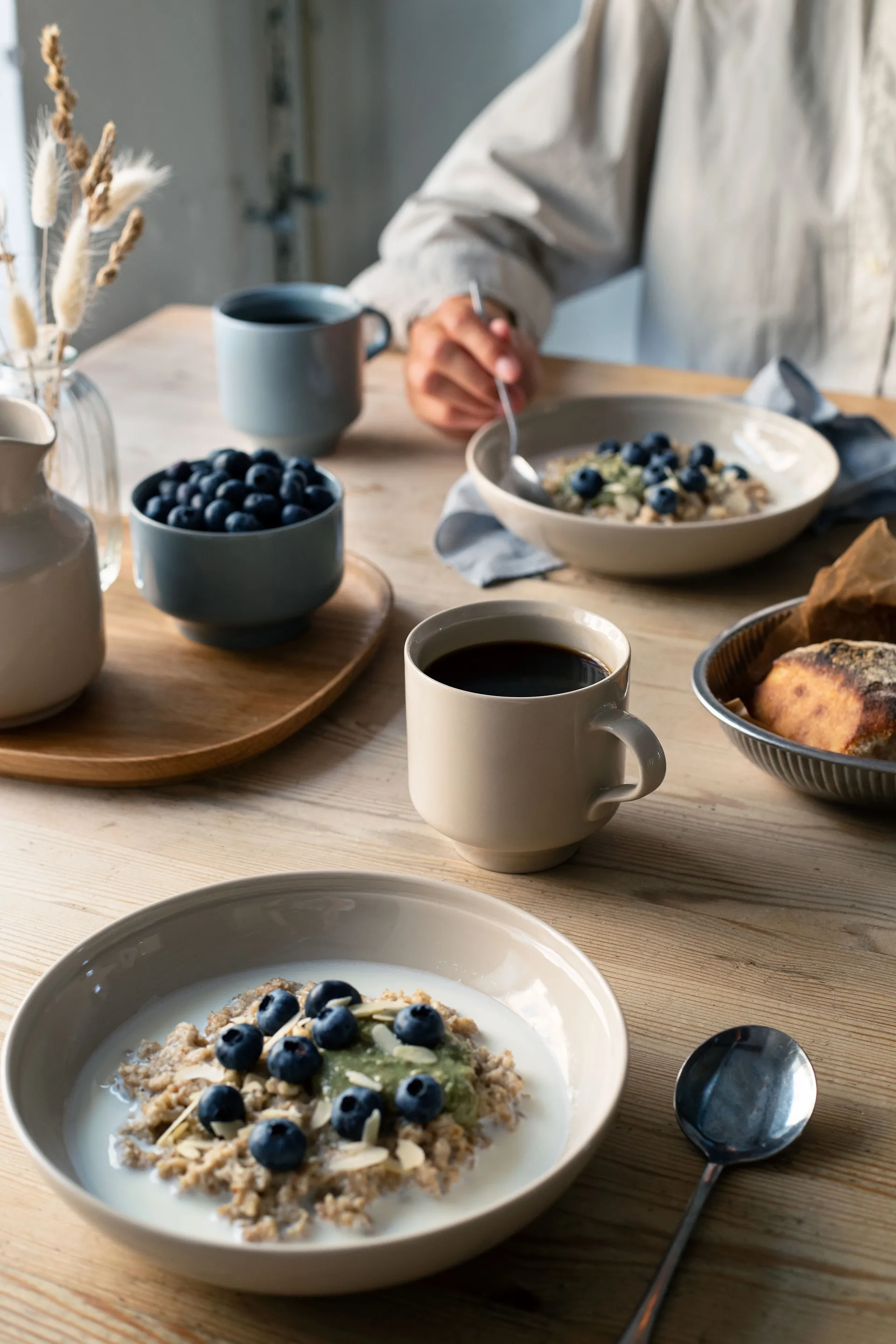 Piatto fondo Höganäs Keramik Daga, Ø 19 cm, Sabbia Höganäs Keramik