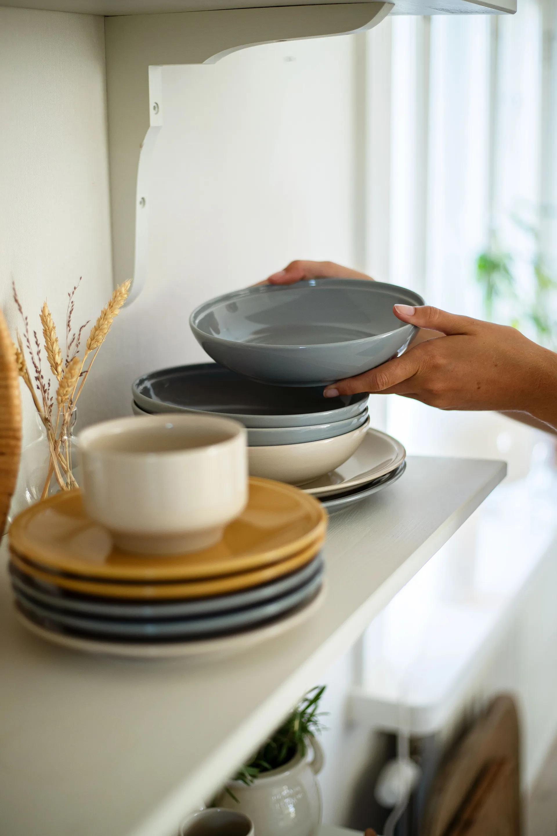 Sottopiatto Höganäs Keramik Daga, Ø 19 cm, Ocra Höganäs Keramik