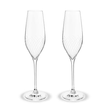 Bicchiere champagne 29 cl Cabernet Lines confezione da 2 - Trasparente - Holmegaard