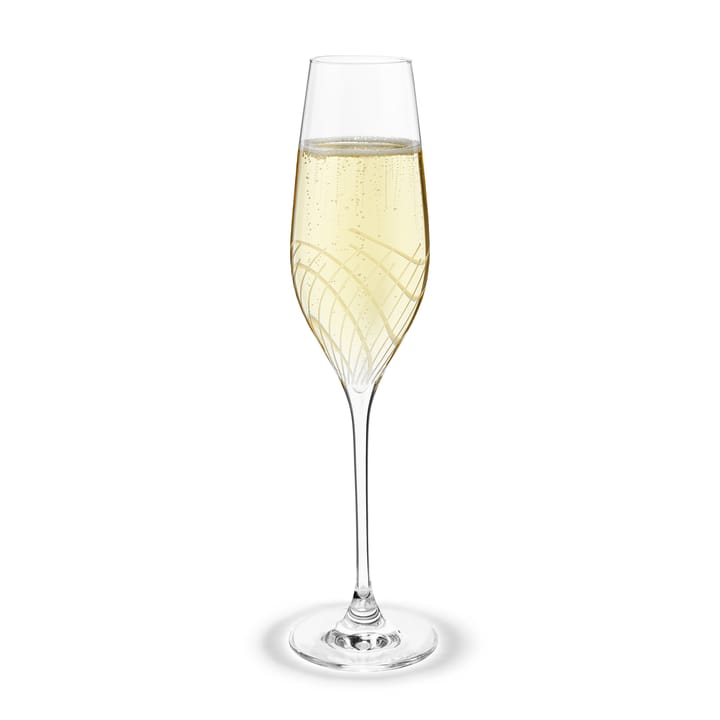 Bicchiere champagne 29 cl Cabernet Lines confezione da 2, Trasparente Holmegaard