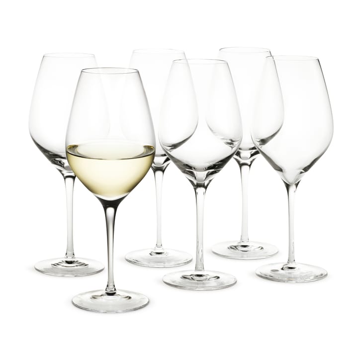 Bicchiere da vino bianco Cabernet 36 cl, confezione da 6 - Chiaro - Holmegaard