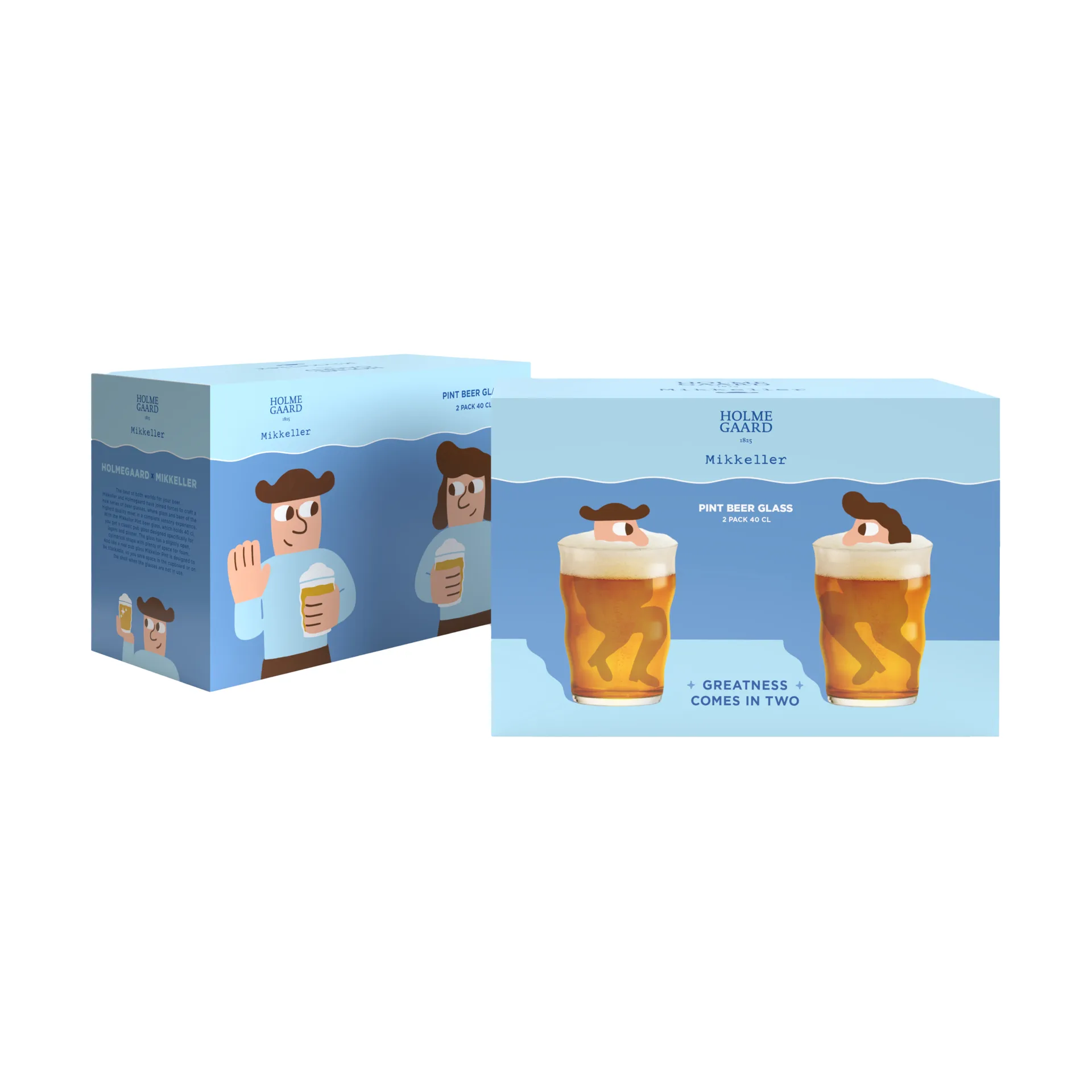 Bicchieri da birra Mikkeller pint 2-pack, 40 cl Holmegaard