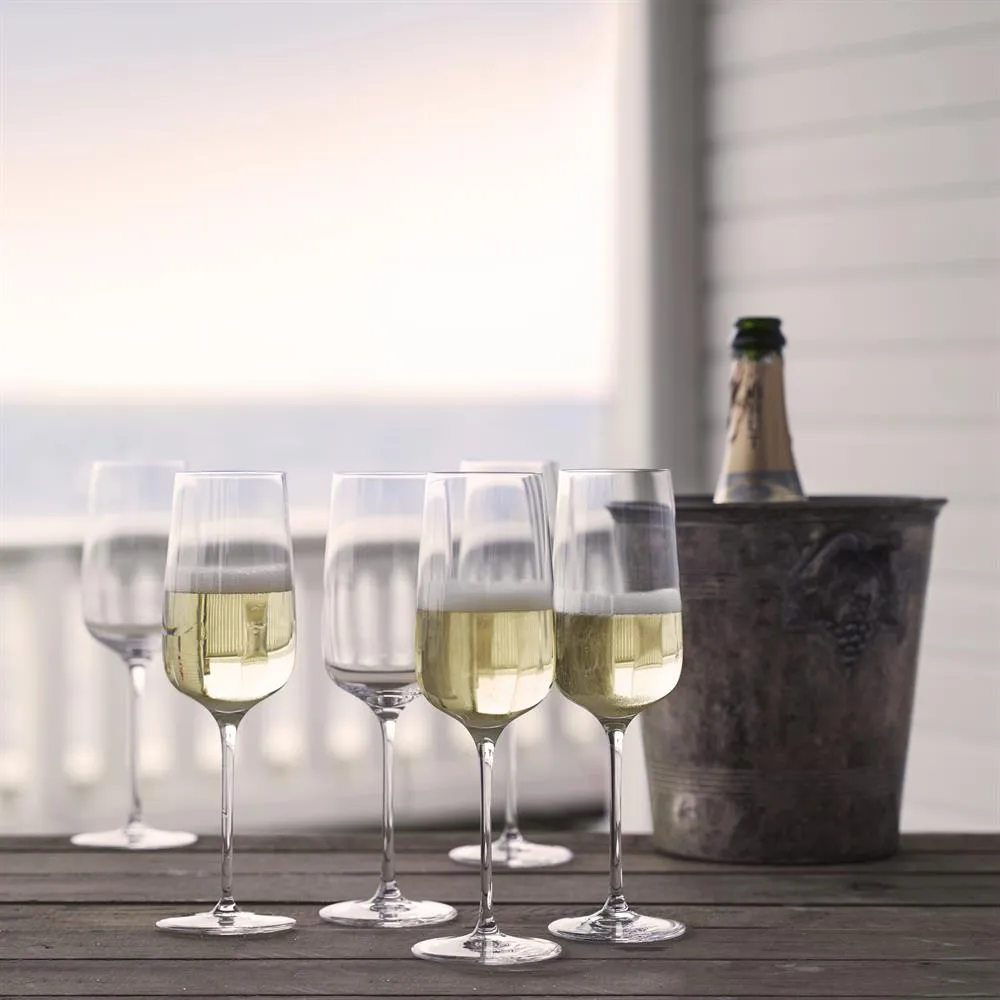 Confezione da 6 bicchieri da champagne Bouquet 29 cl,  Holmegaard