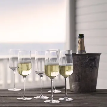 Confezione da 6 bicchieri da champagne Bouquet 29 cl - Holmegaard