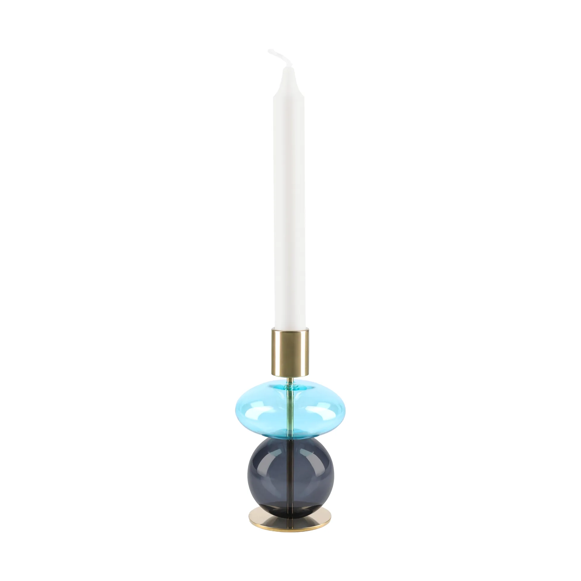 Portacandela Bubble 14 cm, Blu-smoke Holmegaard