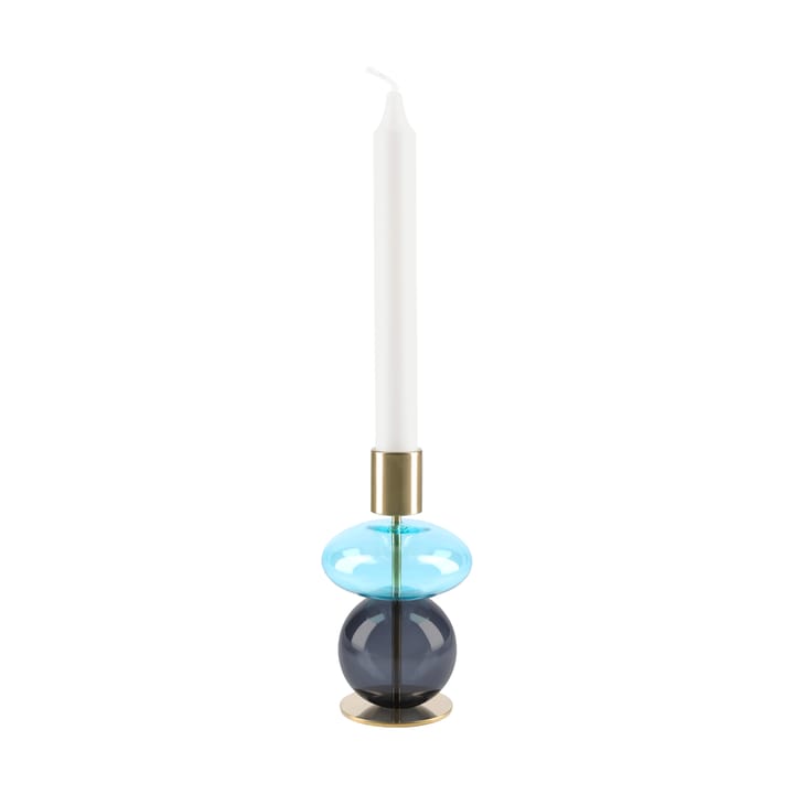 Portacandela Bubble 14 cm, Blu-smoke Holmegaard