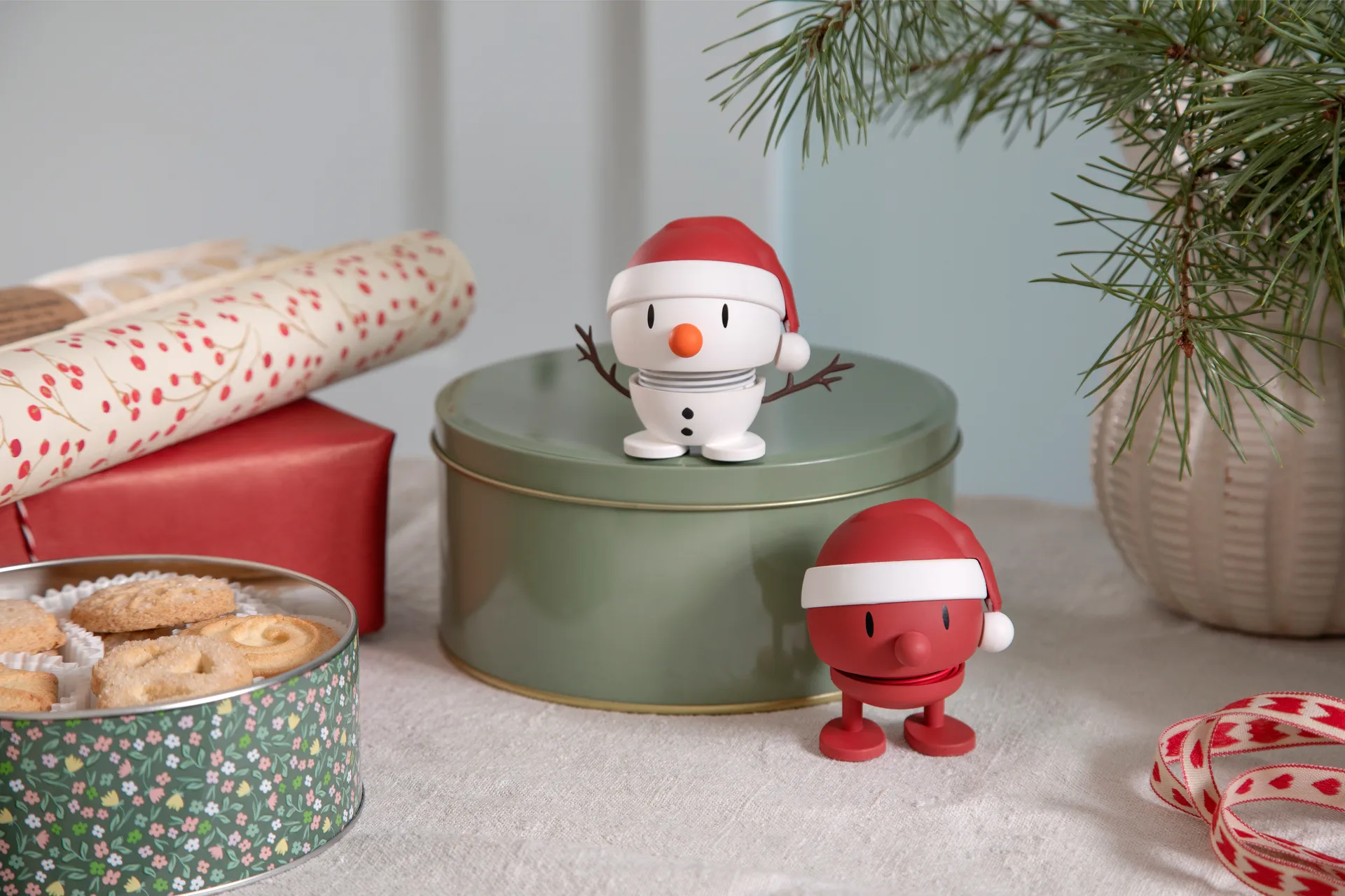 Figura Pupazzo di neve S Hoptimist Soft, Bianco Hoptimist