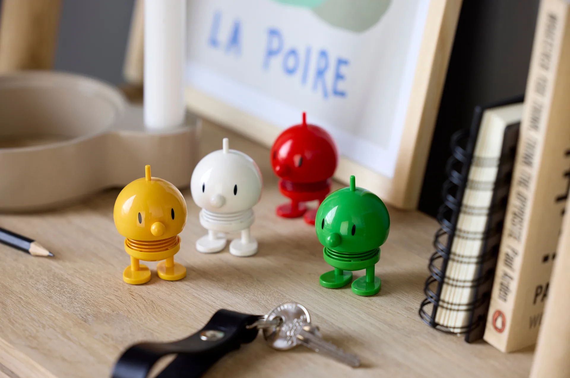 Hoptimist Bumble figur XS, bianco Hoptimist