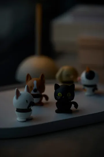 Hoptimist figur XS - Cat, nero - Hoptimist