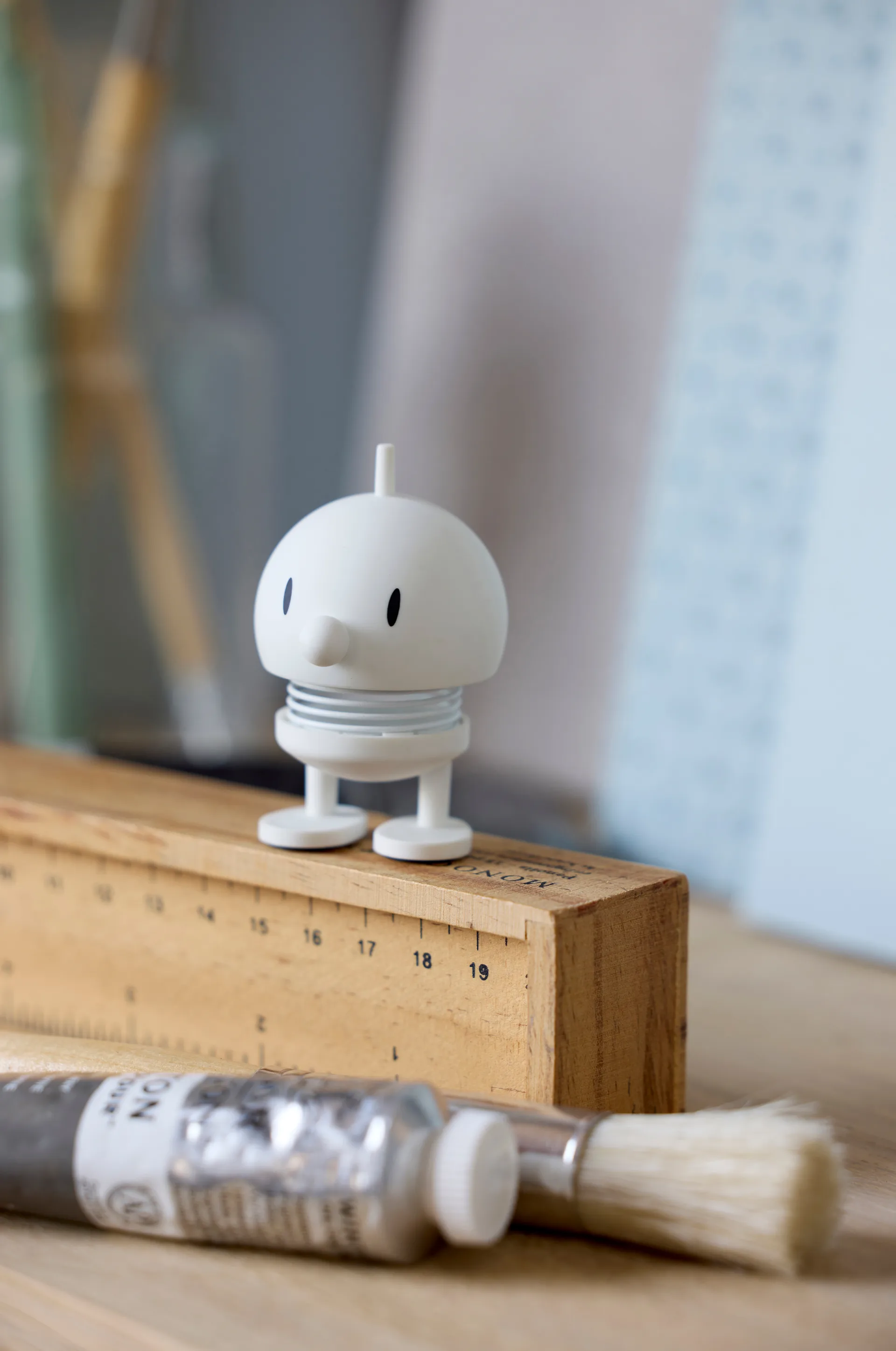 Hoptimist Soft Bumble figura XS, bianco Hoptimist