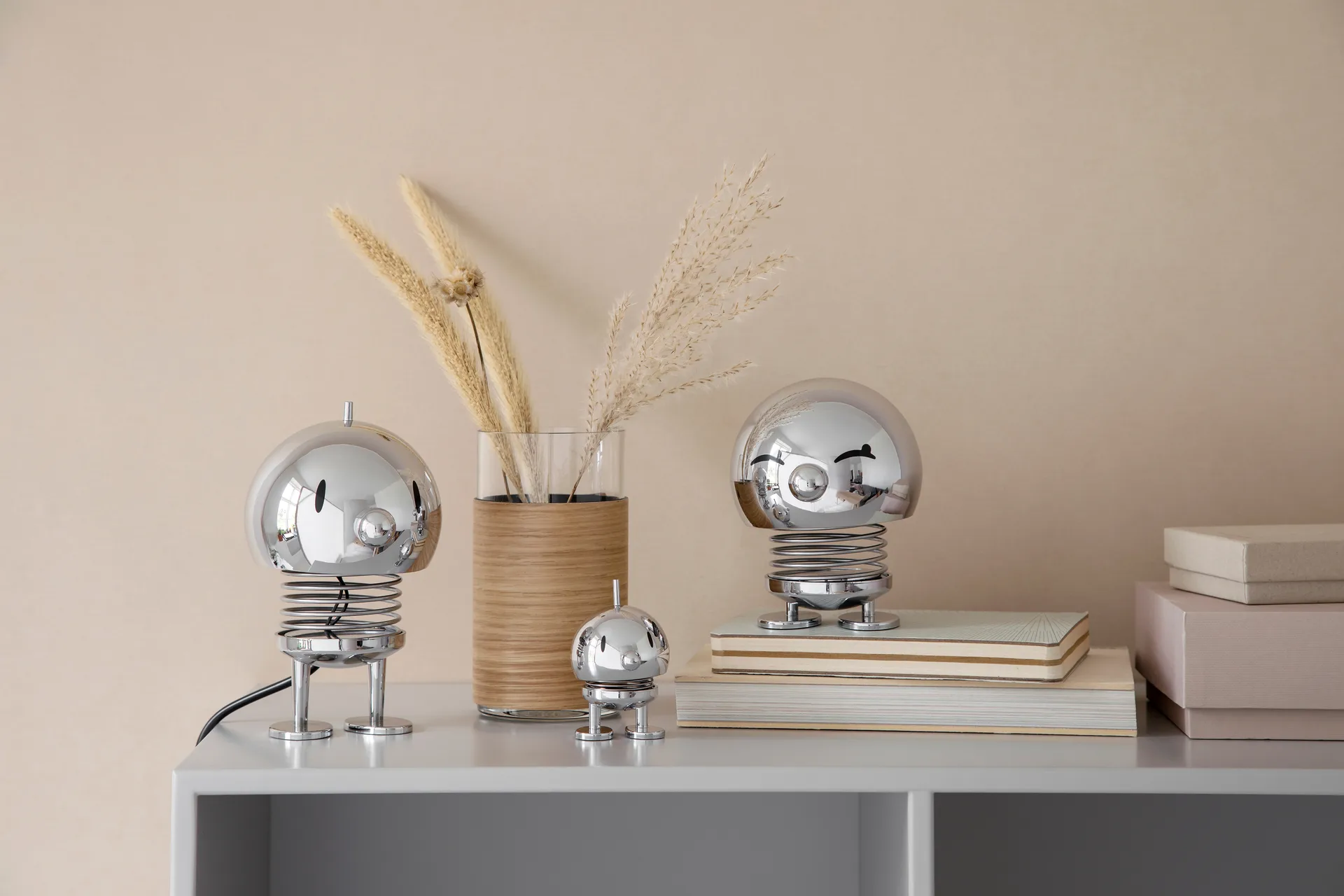 Lampada Hoptimist Bumble L 15 cm, Cromo Hoptimist