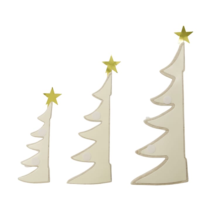 Albero decorativo di Natale 3 pezzi, Avorio House Doctor