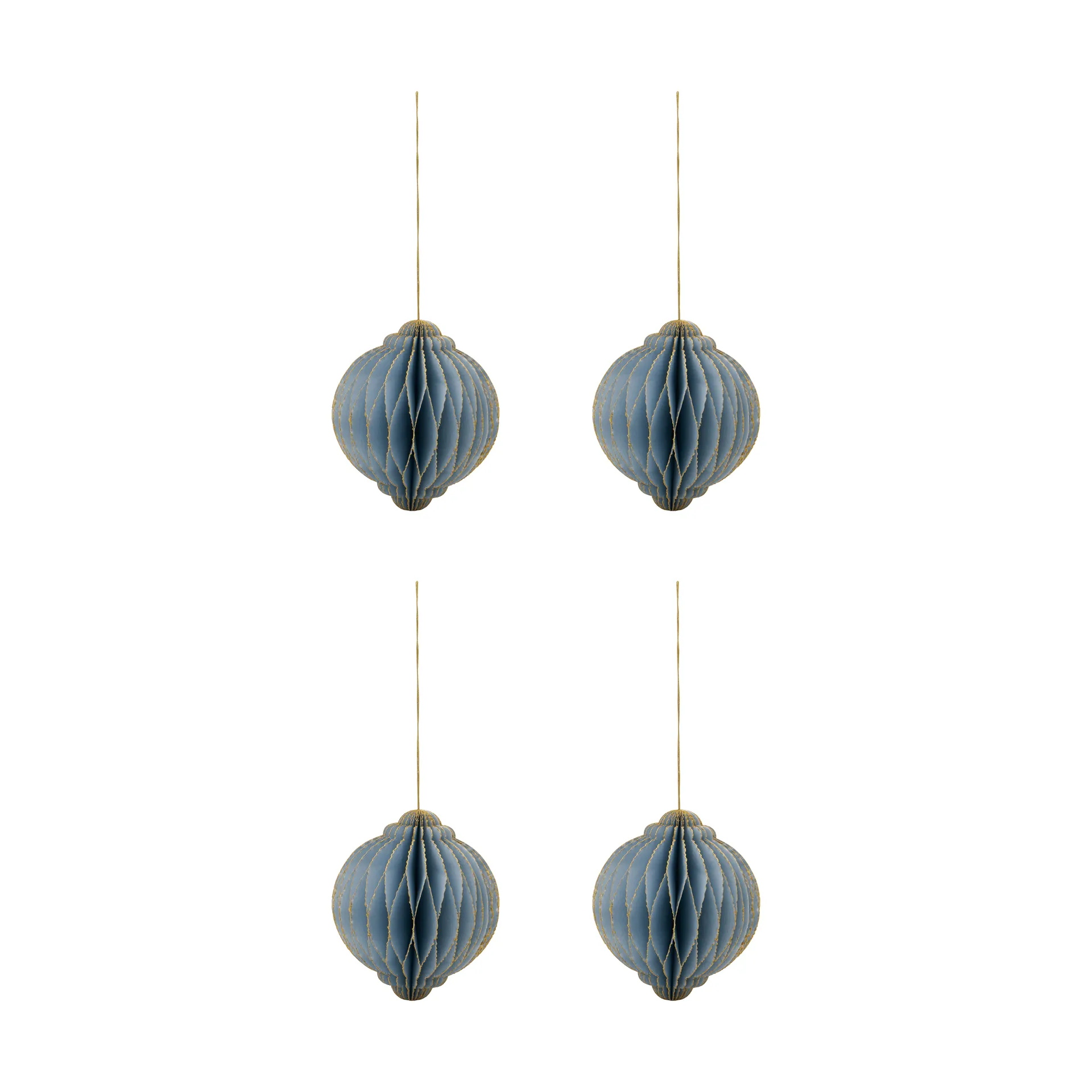 Alsta decorazione natalizia set da 4, Azzurro chiaro, Ø10 cm House Doctor