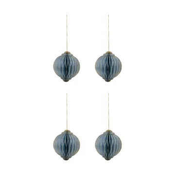 Alsta decorazione natalizia set da 4 - Azzurro chiaro, Ø10 cm - House Doctor