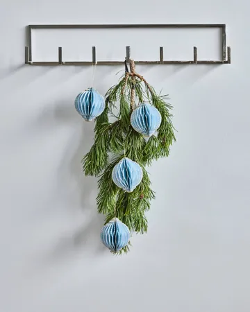 Alsta decorazione natalizia set da 4 - Azzurro chiaro, Ø10 cm - House Doctor