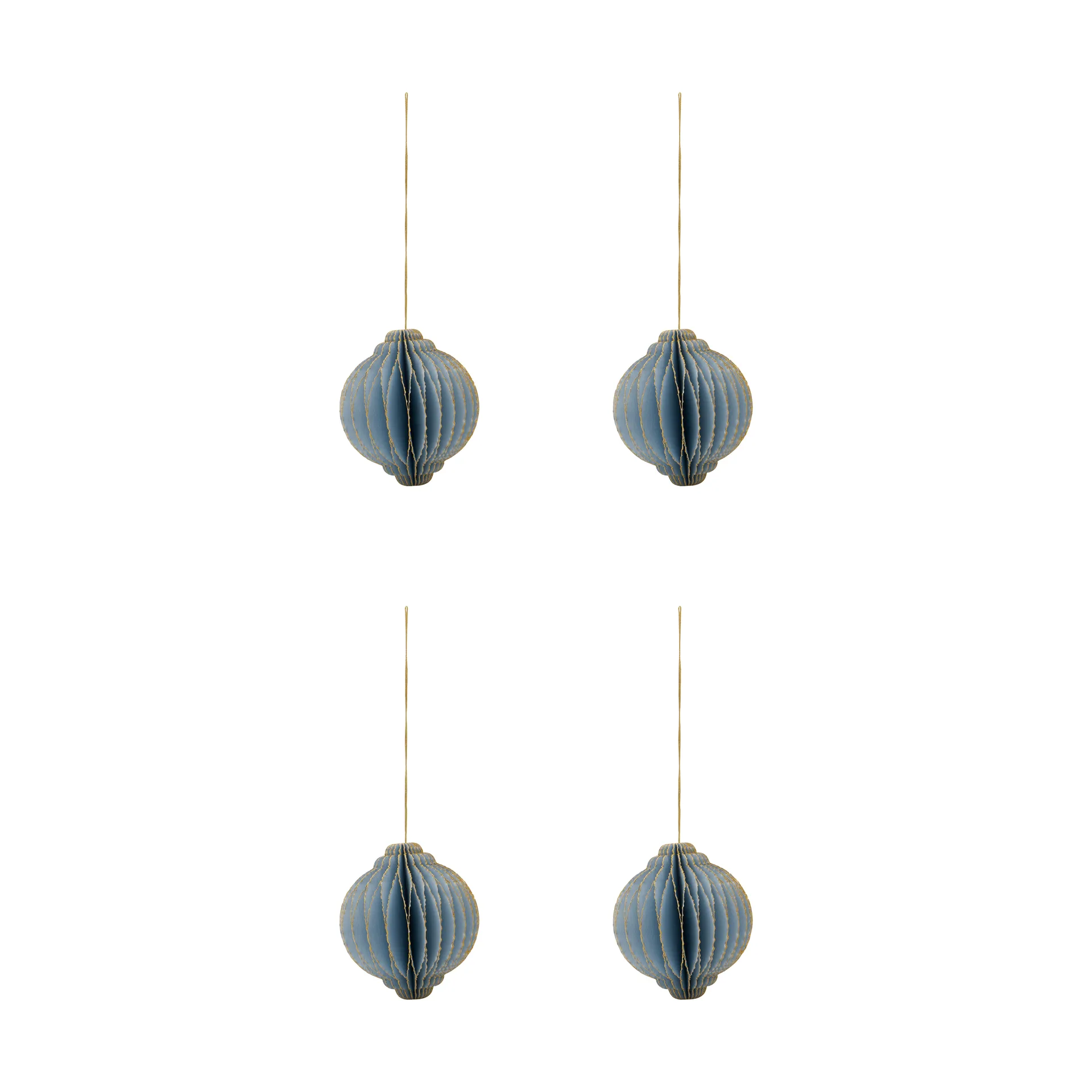 Alsta decorazione natalizia set da 4, Azzurro chiaro, Ø8 cm House Doctor