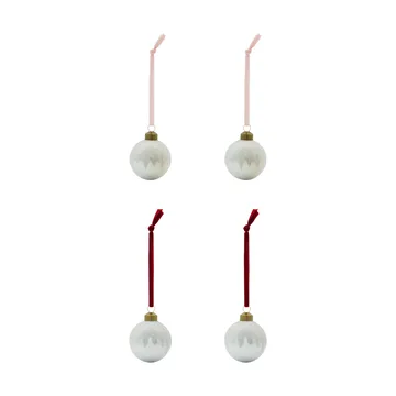 Bano palline di Natale 4-pack - Argento - House Doctor