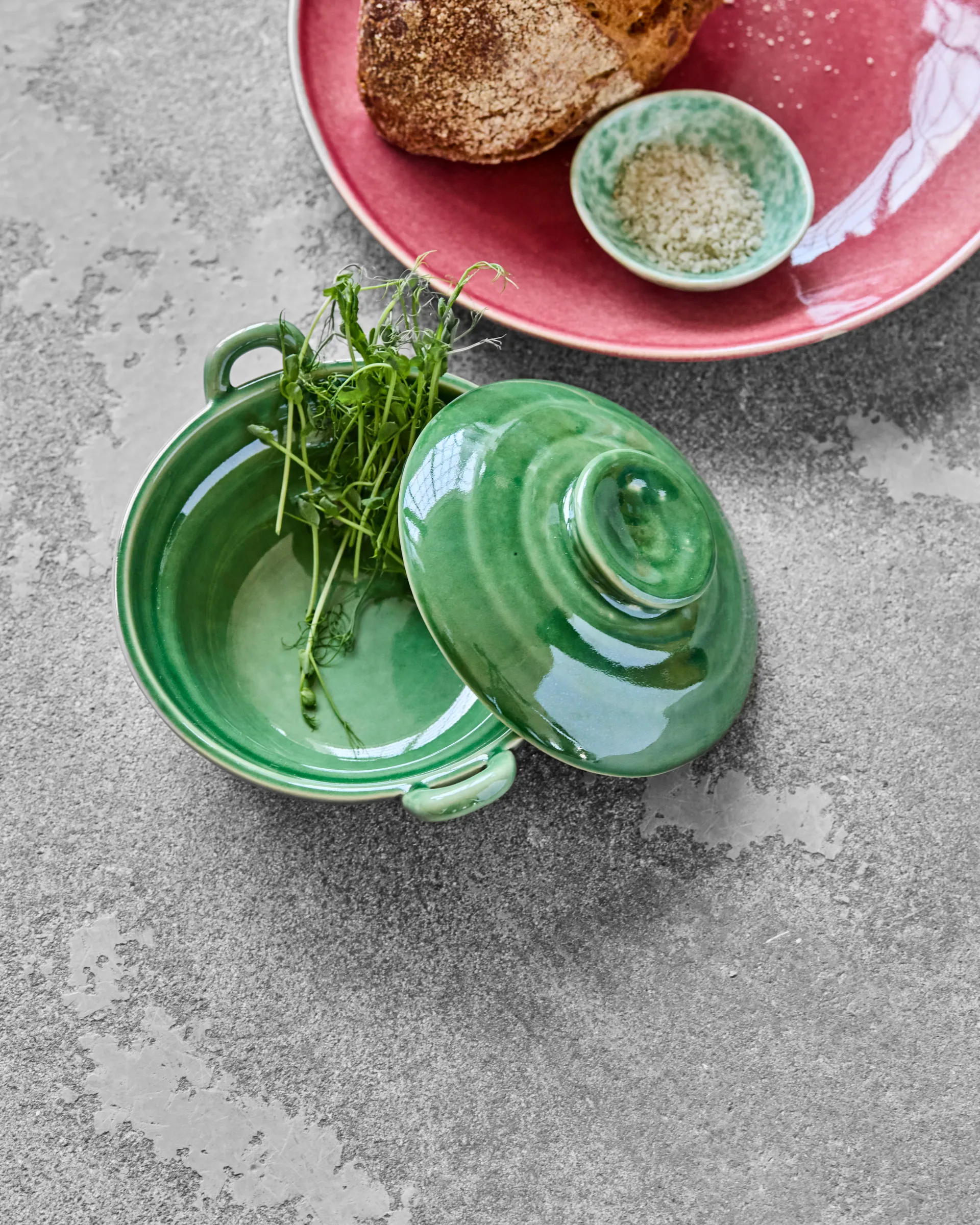 Barattolo con coperchio Diva , Verde House Doctor