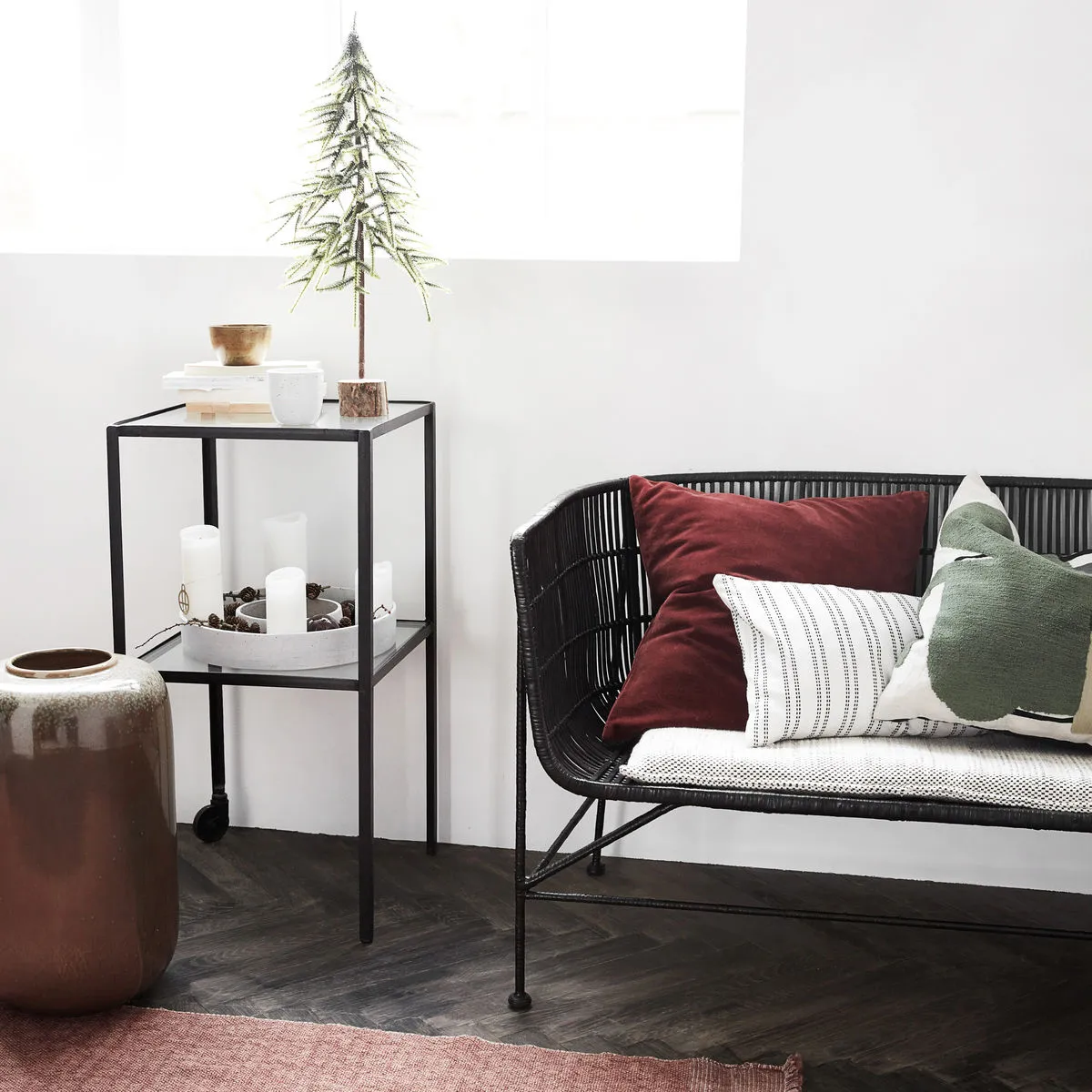 Candela dell'Avvento per candele a blocco The Ring, Calcestruzzo House Doctor