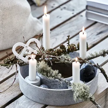 Candelabro dell'Avvento The Ring Ø26 cm - Grey - House Doctor