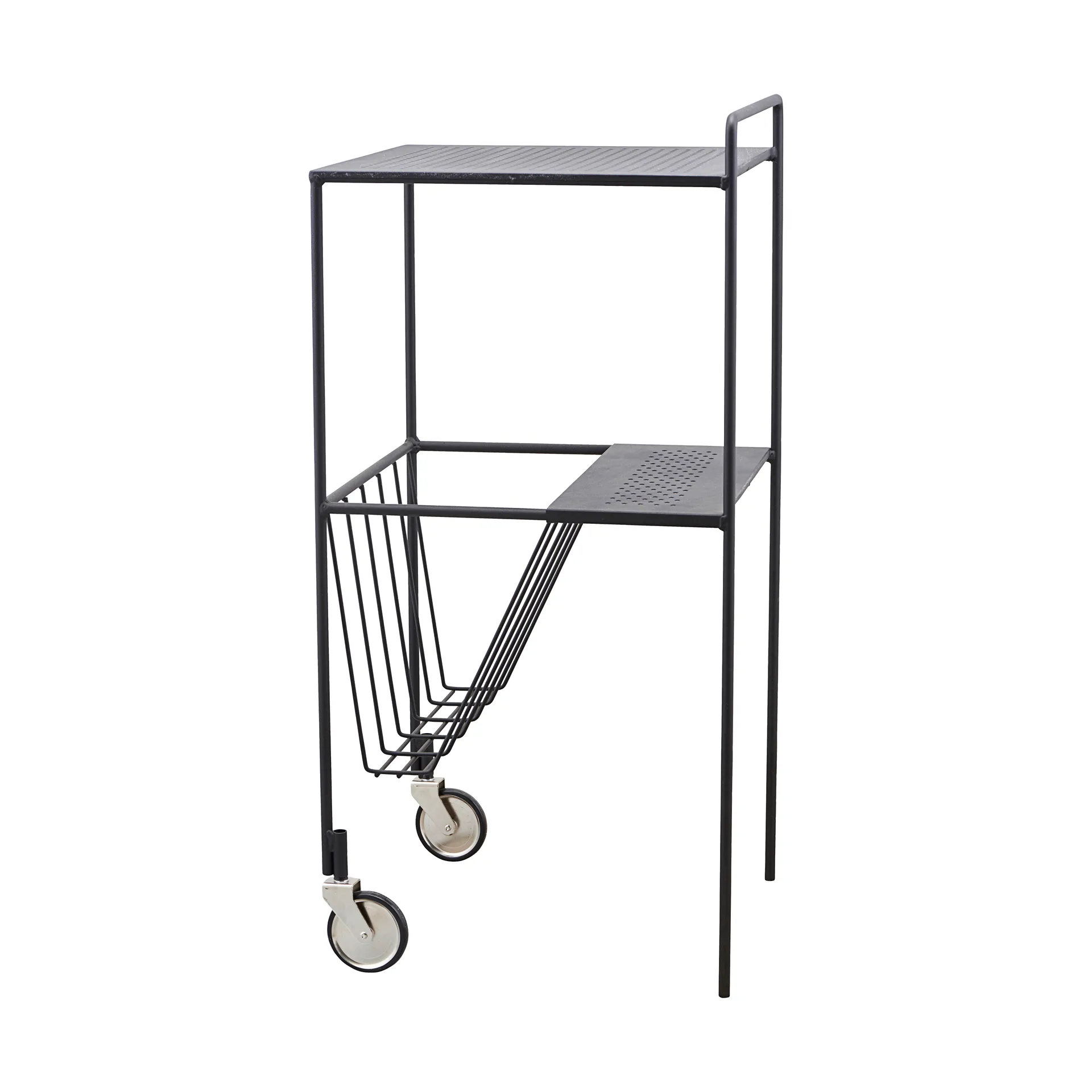 Carrello con ruote Use, Nero House Doctor