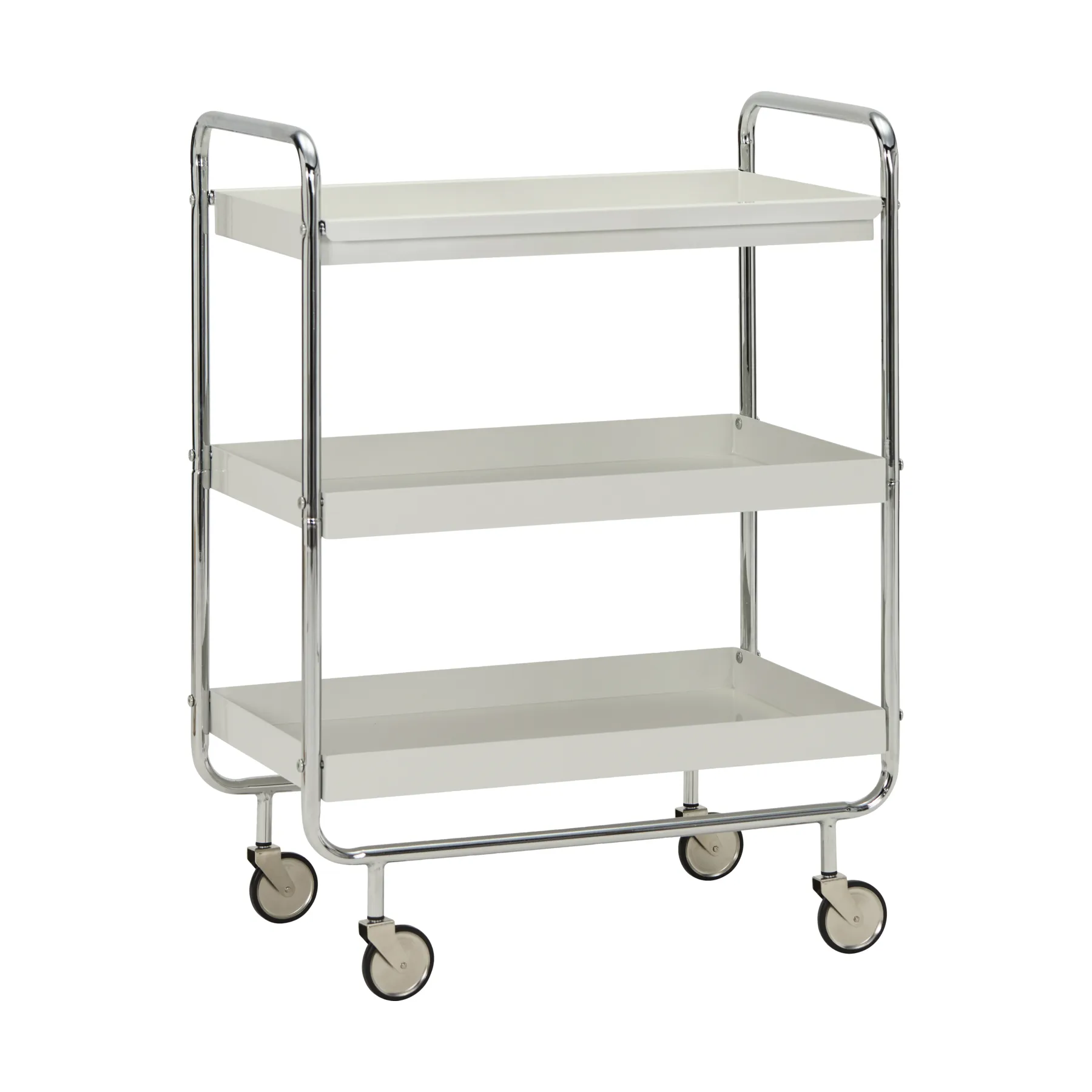 Carrello da servizio Roll, Off-white-crome House Doctor