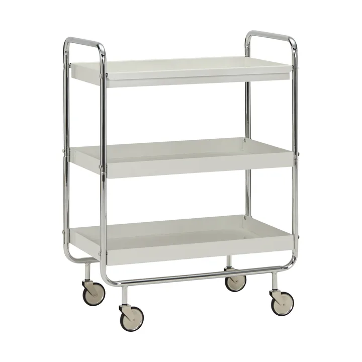 Carrello da servizio Roll - Off-white-crome - House Doctor