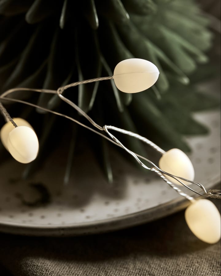 Catena luminosa Cher 250 cm, Bianco-argento House Doctor