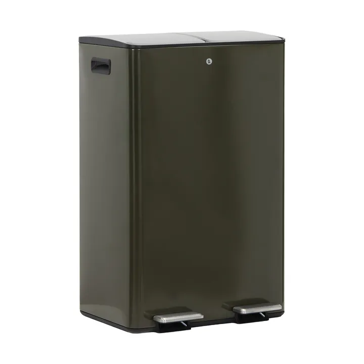 Cestino per la carta Sort - Verde scuro, 46x35,5x71 cm - House Doctor