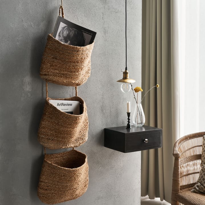 Cesto contenitore da parete Ramla 35x109 cm, Naturale House Doctor