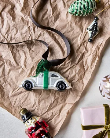 Ciondolo per albero di Natale a forma di auto - Silver, 2026 - House Doctor
