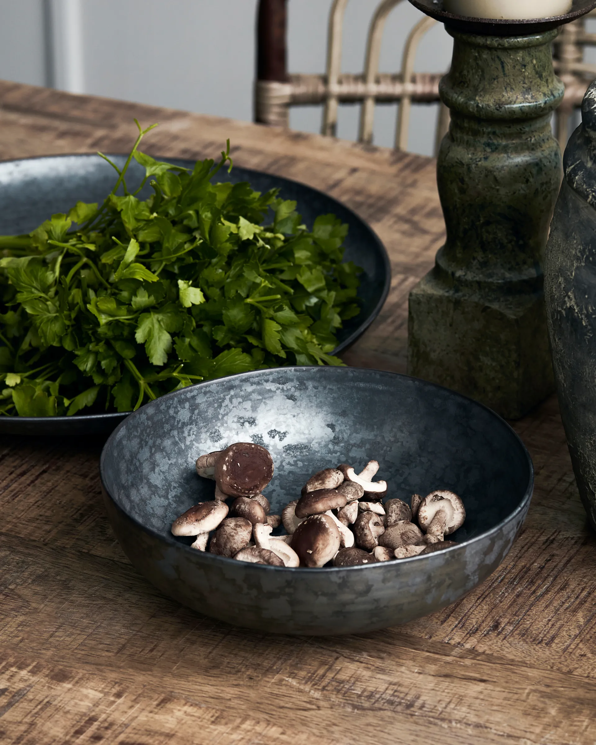 Ciotola Pion Ø 22 cm, Nero-marrone House Doctor