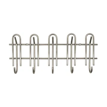 Cleo appendiabiti - Finitura argento, 50x5,5x22 cm - House Doctor