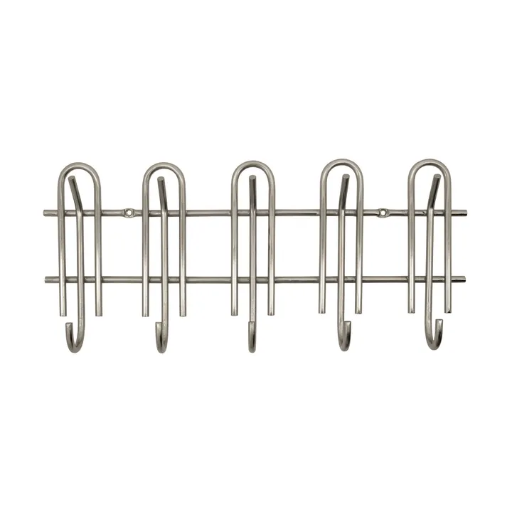 Cleo appendiabiti - Finitura argento, 50x5,5x22 cm - House Doctor
